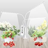 🍓 【Encendido / apagado automático y función de sincronización】 Luz de planta de 3 cabezales La lámpara de crecimiento puede encender y apagar automáticamente la función del temporizador según su configuración. Hay tres opciones: 3, 9 o 12 horas para garantizar que sus plantas tengan la iluminación adecuada para las diferentes temperaturas del escenario. Simplemente configúrelo una vez, no más operación manual para usted.