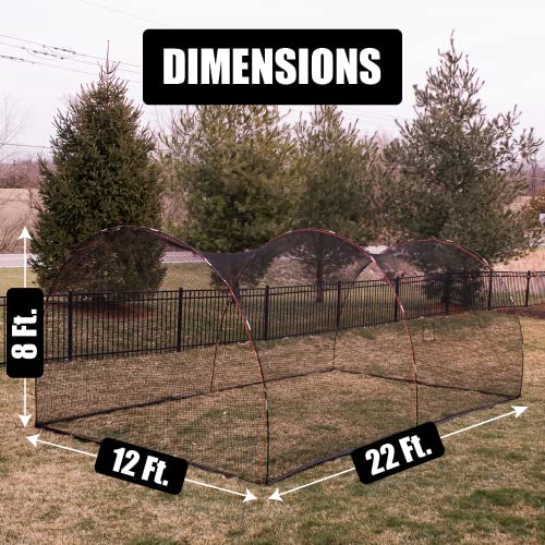 Hitting Cage Net | Baseball Softball Practice Net, Backstop Cage For Batting, Hitting, Pitching, Catching With Bonus Strike Zone, Heavy Duty Frame Netting #TOP1