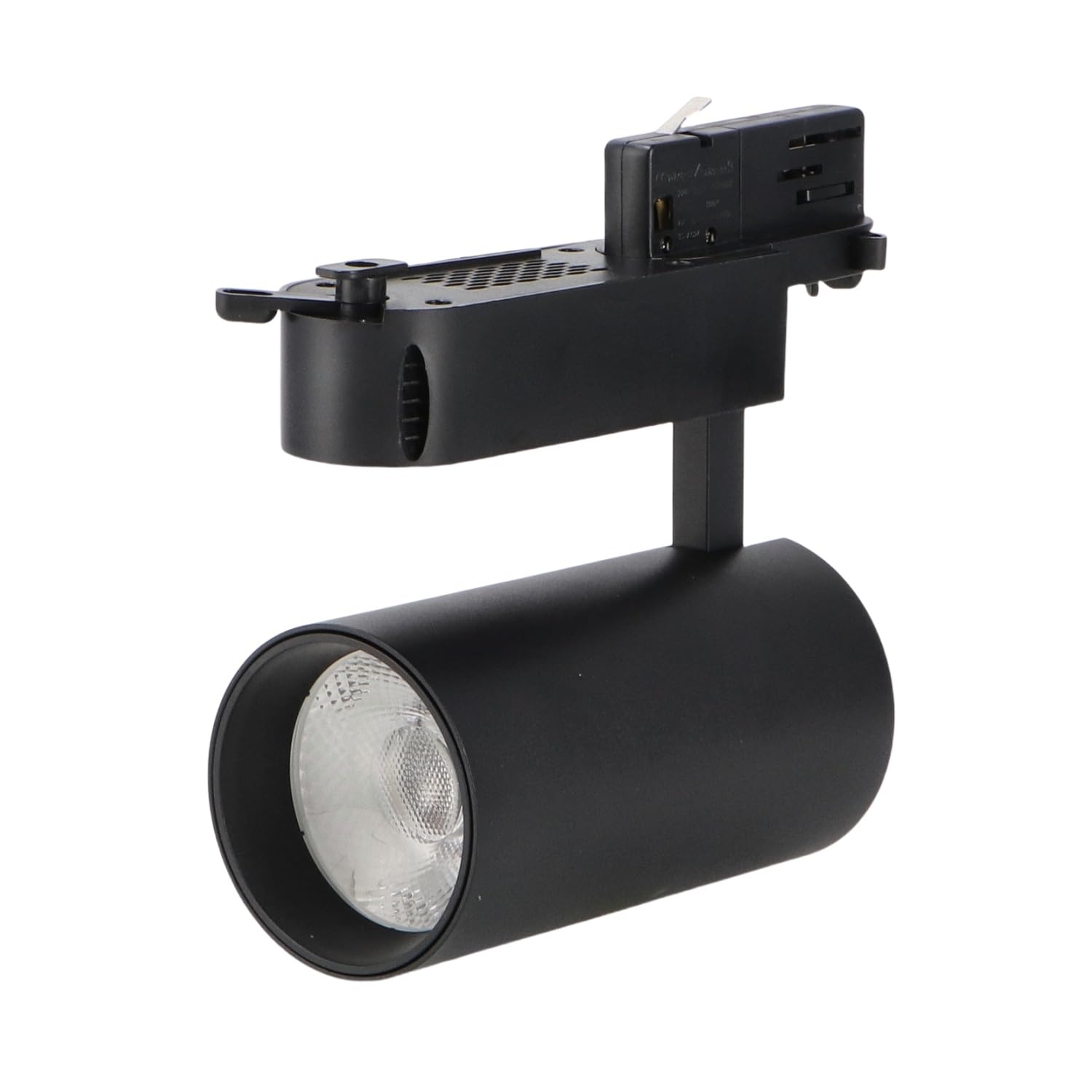 ONSSI Spot LED 30 W pour rail triphasé à 4 fils (blanc froid, 6000 k), noir haute luminosité, spot LED COB de plafond, éclairage de salle de séjour