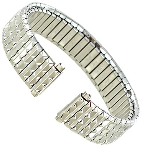 11-14mm Milano Silver Stainless Steel Ladies Expansion Package Of Two Watch Band 2254/02