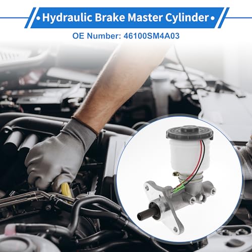 VekAuto 1 Pcs Brake Master Cylinder for Honda Accord 1990-1995 No.46100SM4A03 Engine Compartment Hydraulic Master Cylinder with Reservoir by VekAuto - Used condition - Image 3