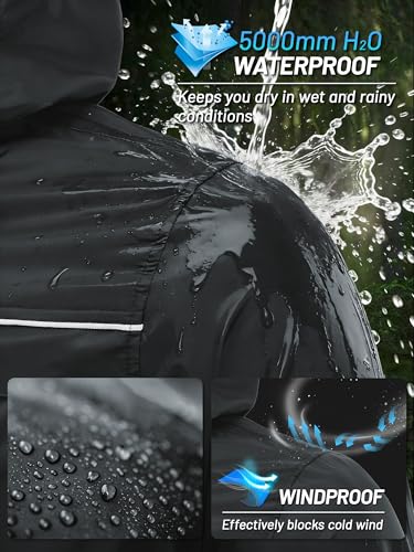 Image of SWISSWELL Mens Rain Jacket & Coats Packable Lightweight Waterproof Rain Shell Hooded for Golf Travel Hiking