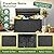 Flamaker Outdoor Storage Box 100 Gallon Waterproof Resin Deck Box with Air Rod Indoor Outdoor Lockable Storage Bench for Patio Cushions, Tools, Pool Accessories (Black)