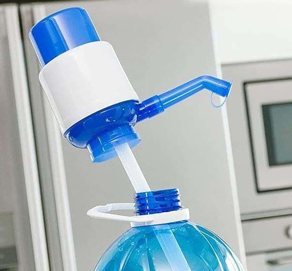 Dispenser di acqua universale per caraffe / bottiglie, compatibile con taniche da 2 l/3 l/4 l/5 l/6 l/8 l/ pompa manuale a mano per caraffe / dispenser manuale di acqua a pressione