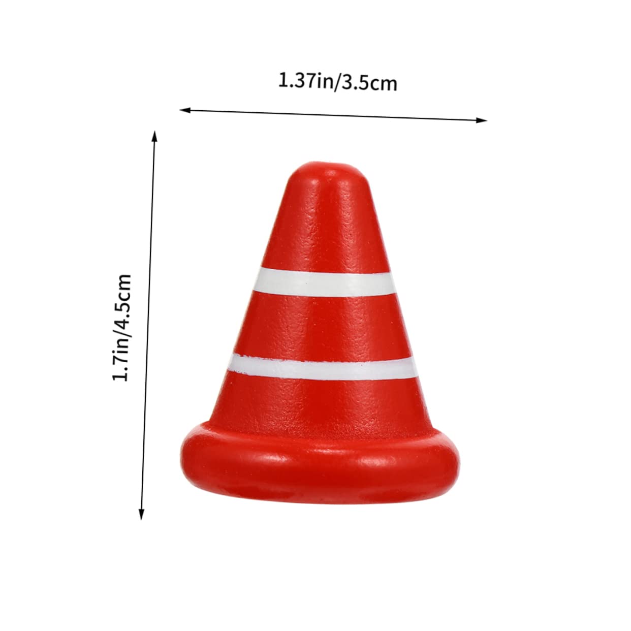 OSOLADY 6Pcs Mini Traffic Cones Educational for Durable Roadblock Model for Learning Traffic Knowledge Safe and Lightweight for Playtime and Mini House Decoration