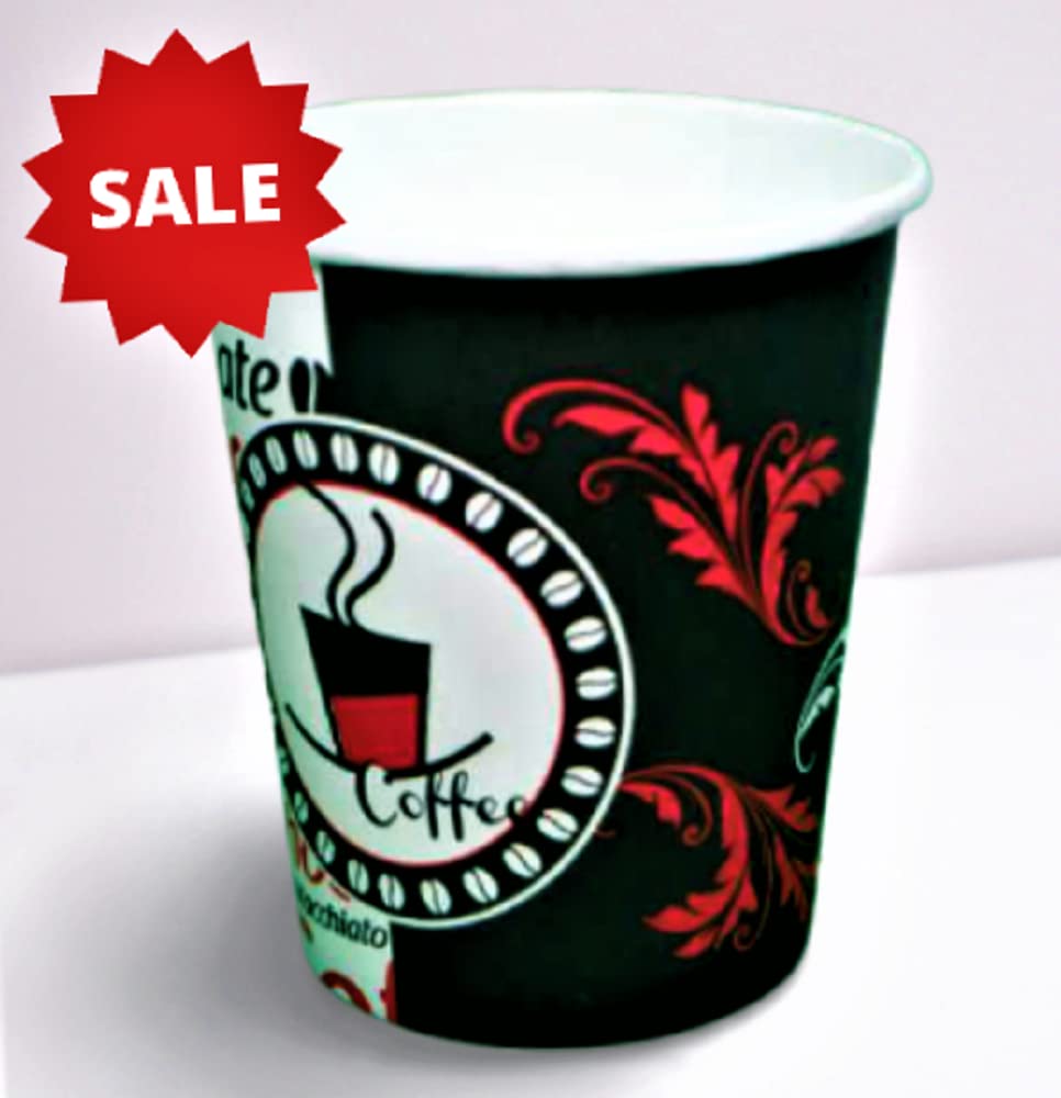 Excodi Cup - [ AYGÜN CUP ] 8 oz Karton Bardak - 250 ml - 160 Adet Kaliteli Otomat Bardağı, Sızdırmaz (kırmızı)