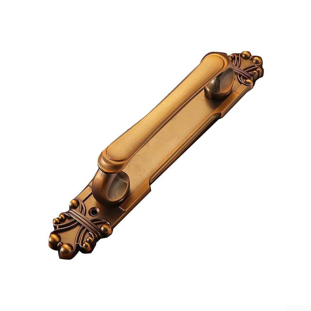 DAZZLEEX Aluminum Alloy Antique European Style Door Handle Decoration for Furniture, Cabinets, Drawers, Wardrobes(Coffee 215MM)