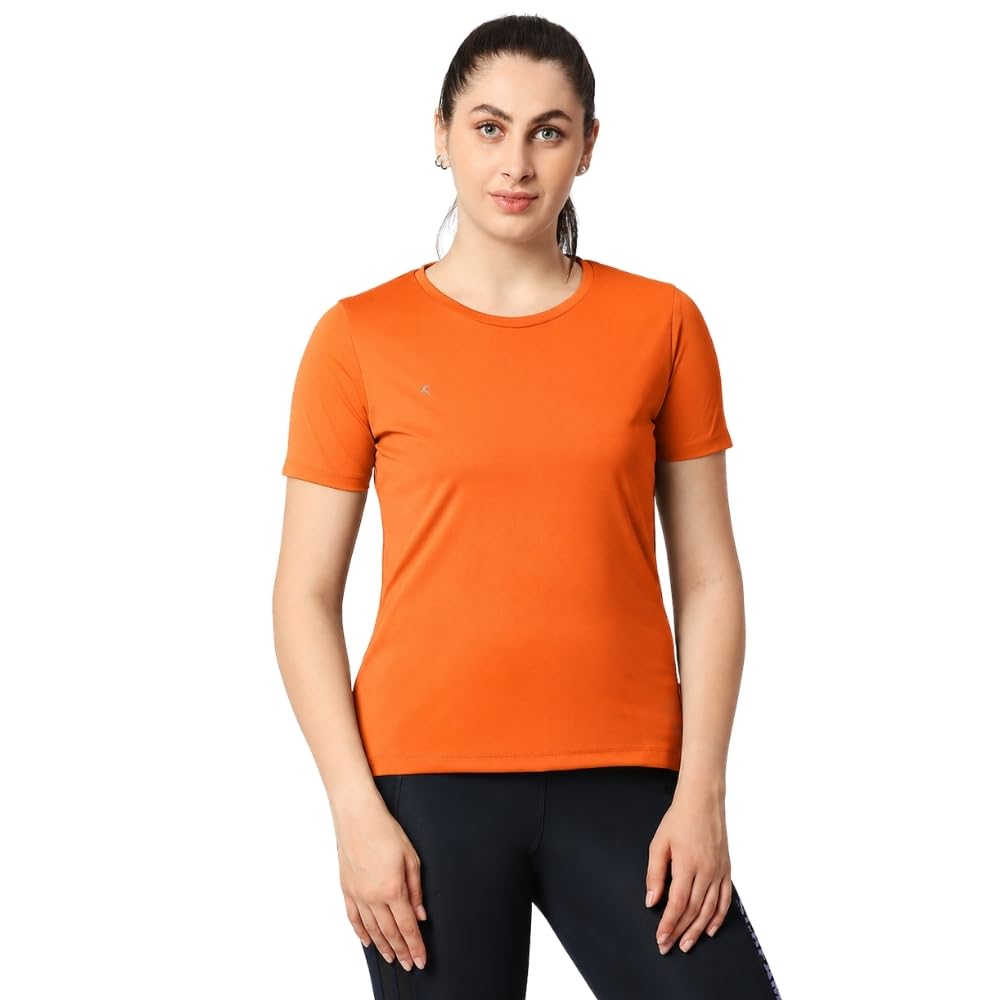 lovable Women's Polyeaster Round Neck Short Sleeves Solid Regular Fit T-Shirt - Ventura Tee-picture-39