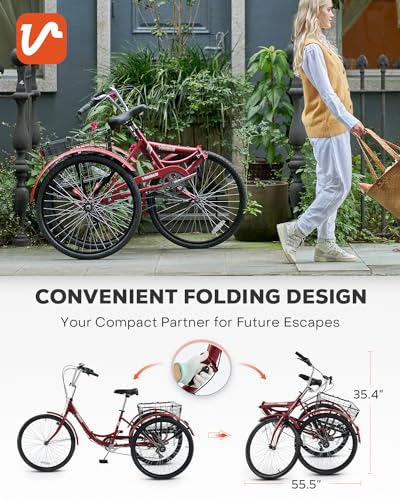 Image of VIRIBUS Folding Tricycle for Adults
