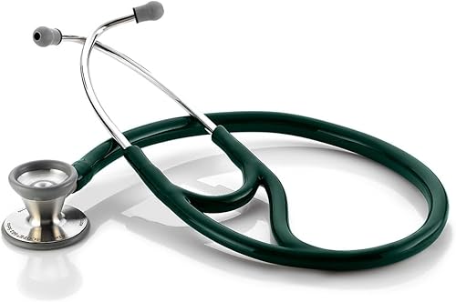 Miniatura 2 de ADC - 602DG Adscope 602 Estetoscopio de Cardiología Tradicional, Verde Oscuro