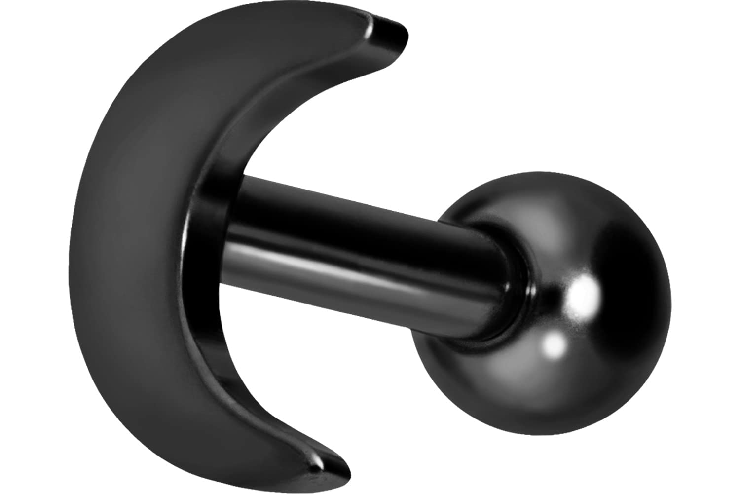 PIERCINGLINE Piercing de titanio para oreja, diseño de luna, color a elegir