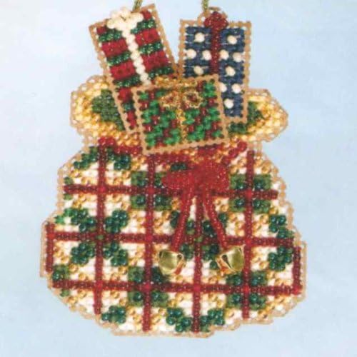 Mill Hill Santa's Closet Counted Glass Bead Ornament Kit with Charm(s) MH16-6303 Santa's Sack