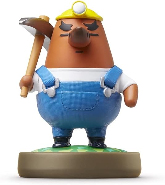 Detailed figurine of Mr. Resetti, capturing his classic, stern expression from Animal Crossing.