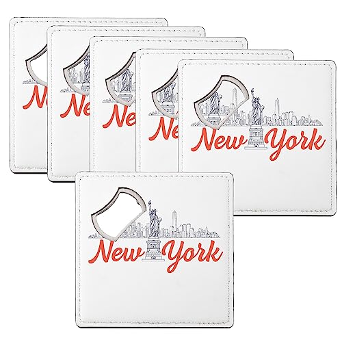 Sous verre décapsuleur New York style américain en lot de 6 - 2