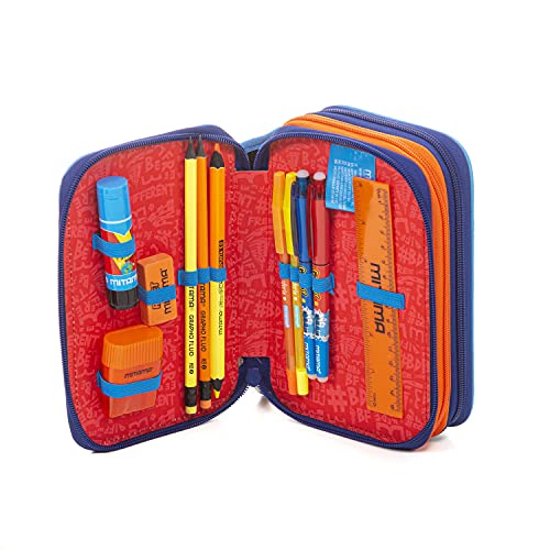 Mitama ASTUCCIO TRIPLO FLUO GRAFFITI BOY 3 ZIP