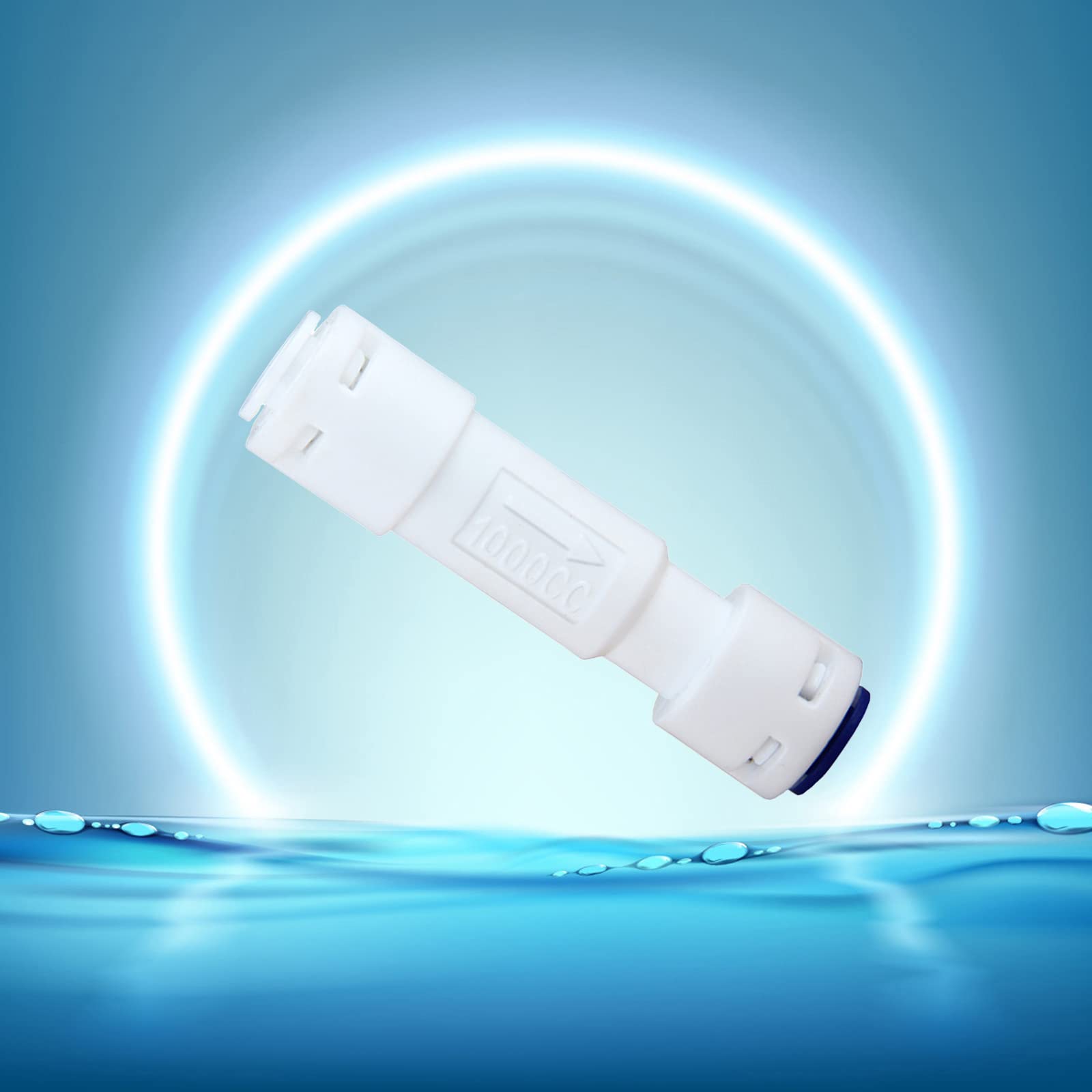 Water Filter Reverse Osmosis Restrictor Tube Insert With 1/4in Quick Connects Fitting150/300/450/600/1000cc