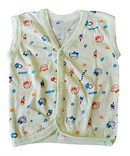 Image of New Born Baby Itch Free Feel Free Multi Printed 100% Cotton Jabla Combo (Set of 10)(0to6 Months)