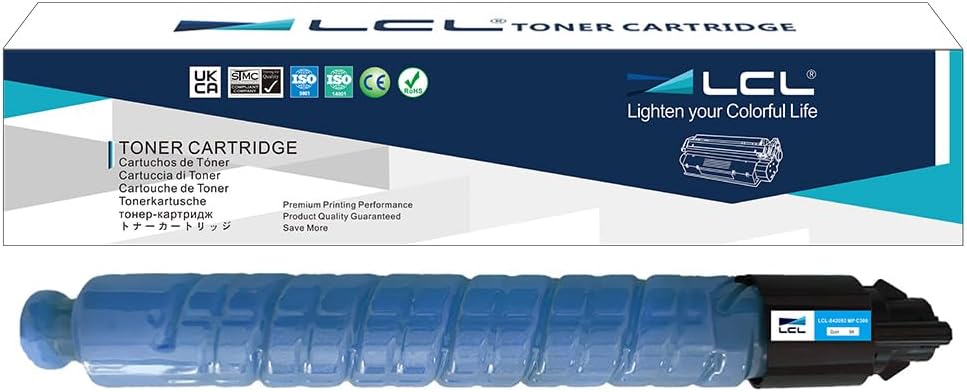 LCL Compatible Toner Cartridge Replacement for Ricoh 842091 MP C306 C307 C406 C407 High Yield MP C306 C307 C406 C407 (1-Pack Black)
