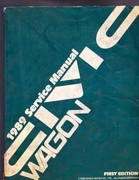 Paperback Honda Civic Wagon 1989 Service Manual First Edition Book