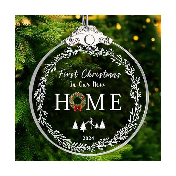 Zunon new home ornament 2024 christmas house decor married wedding decoration ornaments newlywed holiday keepsake decor party gifts 3 christmas tree new home  urban country home decor