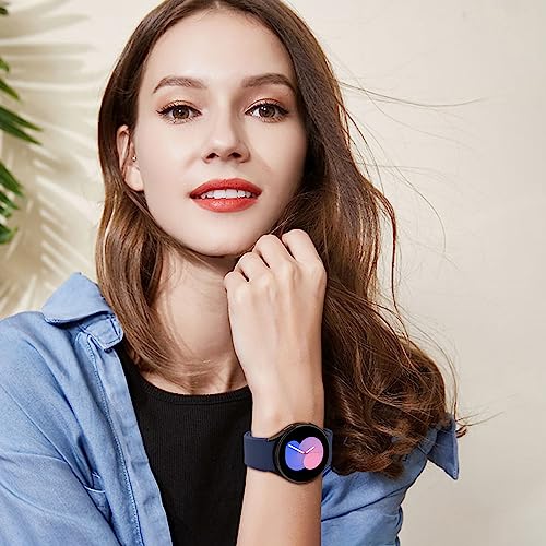 Tobfit Pulseira feminina de silicone macio esportiva sem lacunas para Galaxy Watch 7 6 5 4 FE de 40