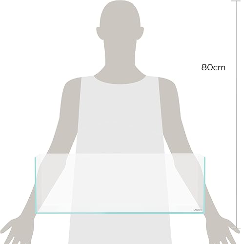 Miniatura 3 de LANDEN Tanque de acuario de hierro bajo sin borde de 25C de 3.7 galones, 9.84 x 9.84 x 9.84 pulgadas de alto, 0.197 in de grosor con alfombrilla de