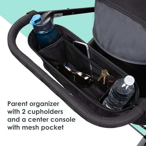 Image of Baby Trend Expedition LTE 2-in-1 Stroller Wagon, Madrid Black