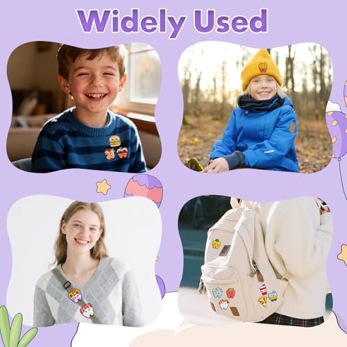 Image of Cute Pins Bulk, Funny Lapel Badge Pins Rubber Brooch Pins for Backpacks, Hats, Bags