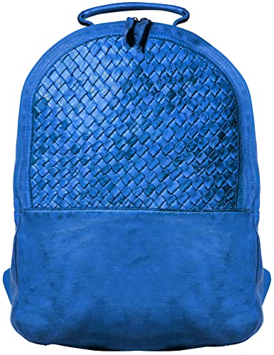 Image of RUSTIC TOWN Leather Laptop Backpack for Women - Washed Leather Multipurpose Handbag, School College Bookbag Camping Daypack Fashion Shoulder Travel Bag