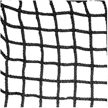 SCITOY Loft Net, Black Single Layer Knotless Woven Mesh, Climbing Net for Kids, Safety Net Stair Balcony Anti-Fall Net 1x6m/3x20ft