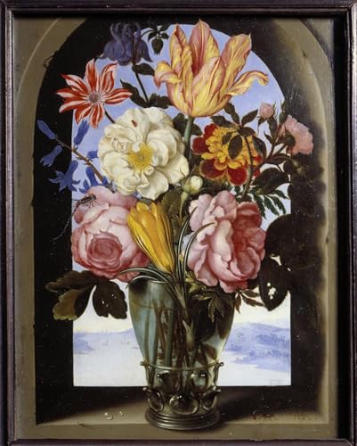 Póster de lienzo de 60x90cm Ambrosius Bosschaert para cubrir espacios vacíos en la oficina