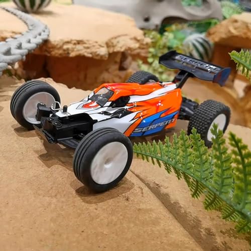 Image of Serpent 1 /24 Mini RC Off-Road Buggy RTR, 2.4GHz Remote Control Car with Gyro, All Terrain High Performance Vehicle Includes 1 Battery & USB Charging Cable