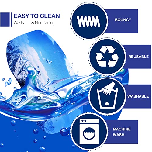 4 Pieces Ski Snowboard Goggle Cover Sleeve, Goggle Cover Microfiber Protective Lens Scratch Dust Protection For Travel Apres (Sky Pattern) #TOP2