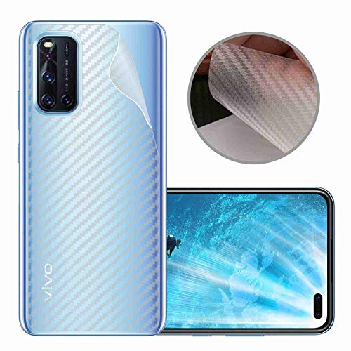 Image of Compatible with Vivo V19 Back Screen Protective Film Carbon Fiber Skin Transparent Screen Guard Sticker