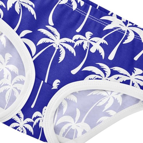 Summer Palm Tree Blue Toddler Girls's Underwear 2T 23022184