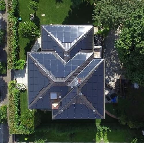 Modulo Fotovoltaico Monocristallino Potenza 410W Dimensioni 113,5X173X3 Cm Risparmio Energetico (Black) - 4