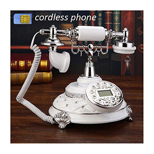 Retro Telefon, Vintage Telefon 4G Unterstützung GSM 900 1800Mhz SIM-Karte Festes Telefon Schnurloses Retro Drahtloses Telefon Home Office
