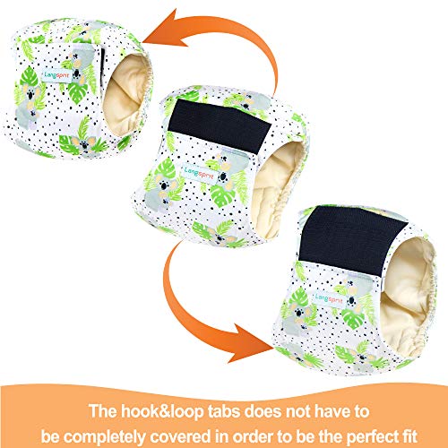 Image of Langsprit Male Belly Bands for Dogs (Pack of 3) - High Absorbing Dog Wraps Male Washable - Reusable Small Doggy Doggie Puppy Dog Diapers (Koala, Medium)