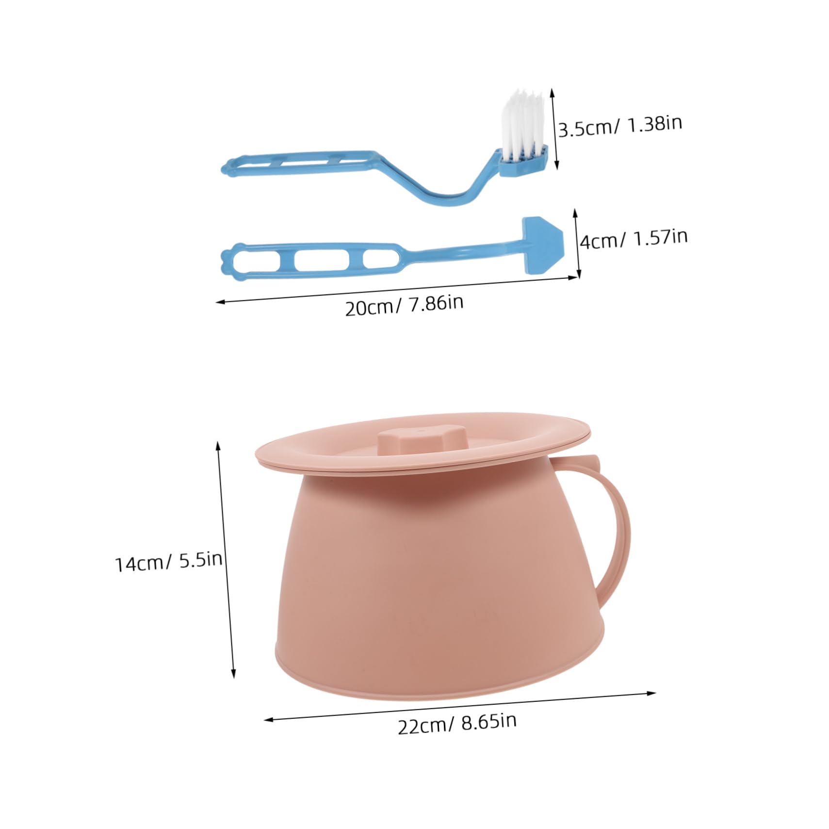 IWOWHERO Thickened Material Urinal Pot for Elderly Women Portable Bedside Potty Lid Urine Container for Adult Patients