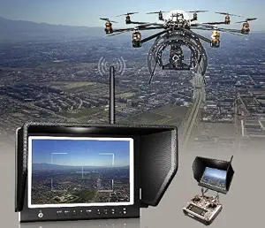 LILLIPUT 7" 664/w FPV Slim Monitor with 5.8ghz 8 Channel Wireless Receiver IPS Screen 1280x800 Fpv Monitor W/sunhood FPV Monitor or Aero Photography 16:9 or 4:3 Adjustable Display Ratio