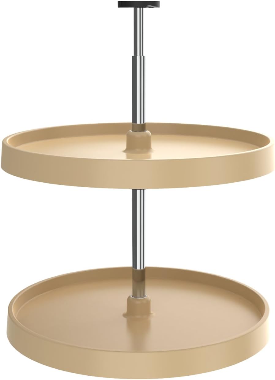 REV-A-SHELF Value Line Polymer Full-Circle 2-Shelf Lazy Susans for Corner Wall Cabinets