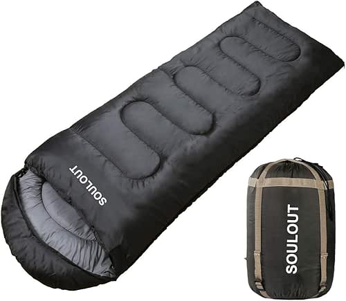 3-4 Season Sleeping Bag for Adults & Kids, Lightweight Warm