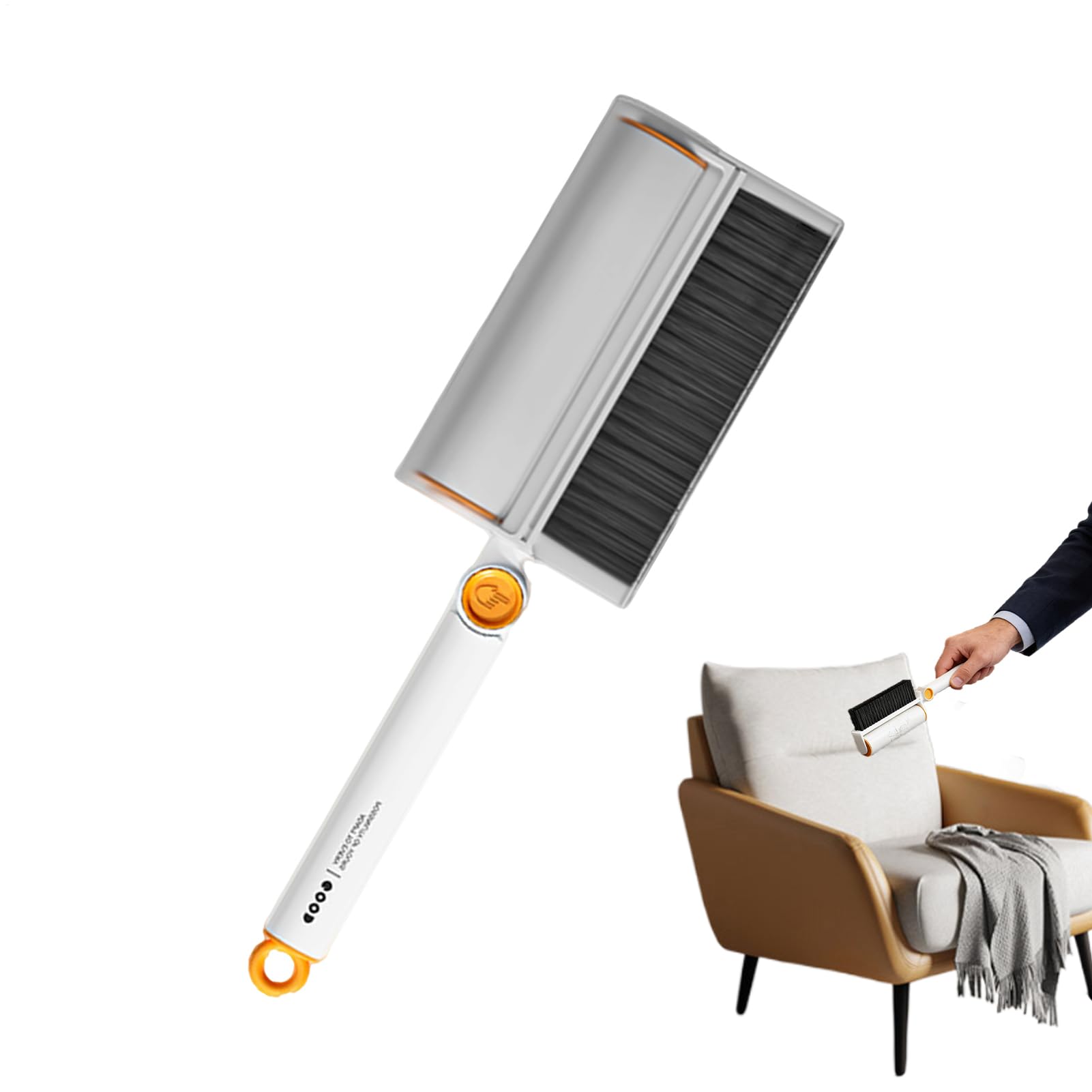 ペット用 糸くず取りローラー,回転粘着ディープクリーニング | ソファ用ペット毛除去リントローラー クッションクリーナー | ソファ 家具 ベッド 車内 フローリング 衣類・布製品 旅行用 ほこり対策