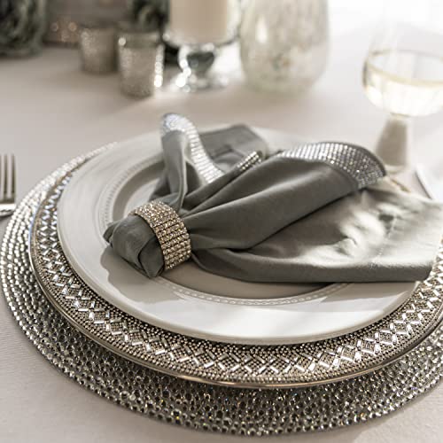 Plato base sparkles home rojo 13 pulg miniatura 6