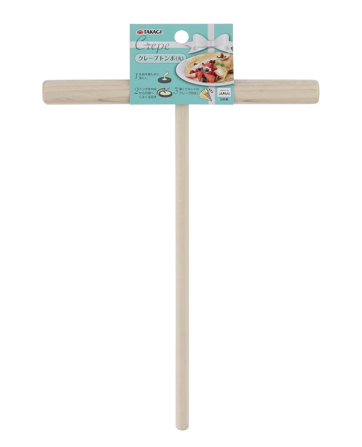 Amazon.co.jp: 高儀 TAKAGI 木製クレープトンボ 丸 : ホーム＆キッチン