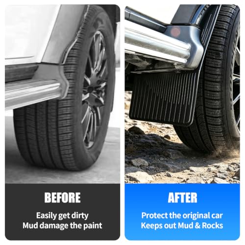 Image of Mud Flaps Fenders for Mercedes Benz G-Wagen G55 G63 G500 G550 W464 G-Wagen 2019-2026,4 Pieces Front Rear Splash Guards Protection Mudguard with Fixing Screws.