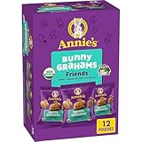 Annie's Organic Friends Bunny Grahams Honey Chocolate Chip Baked Graham Snacks, 12 oz