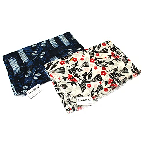 Image of Women's Trendy floral Printed Rayon Stoles Multicolour (Pack of 2)