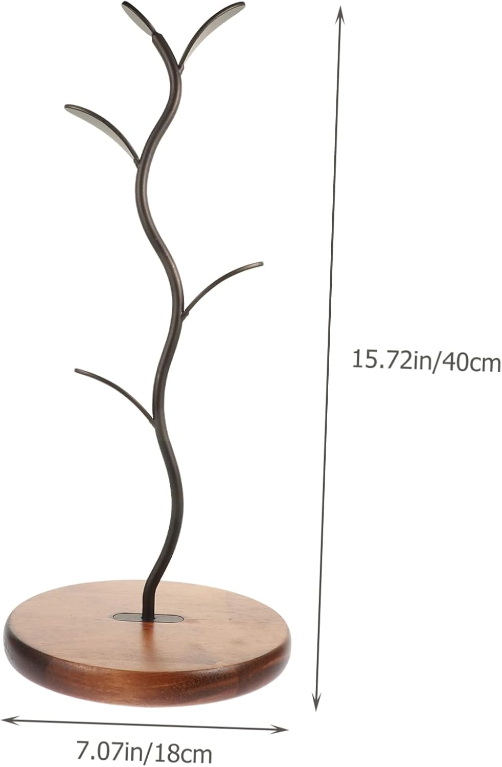 American Style Rustic Coffee Mug Storage Rack Practical Cup Organizer Tree for Countertop and Easy to Clean Mug Holder Stand for Kitchen Organization