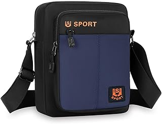 شنطة كروس رجالي ونسائي حقيبة كروس للرجال والنساء بتصميم بسيط متعددة الجيوب شنطة كتف للرجال حقيبة كتف للاستخدام اليومي